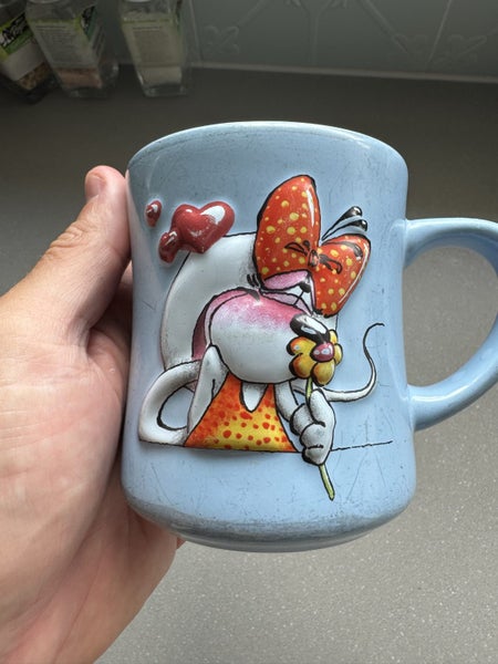 Diddlina Mouse Blue Art Deco Mug Carousel 2