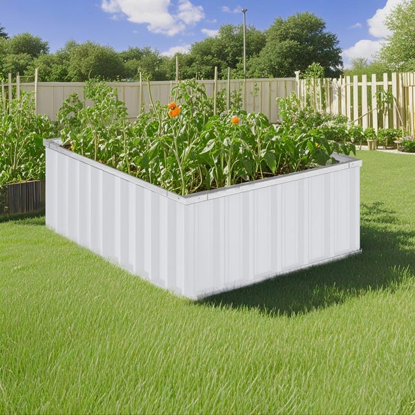 Planter Box / Garden Box/ Raised Garden Bed 900x900x400 CREAM Carousel 1