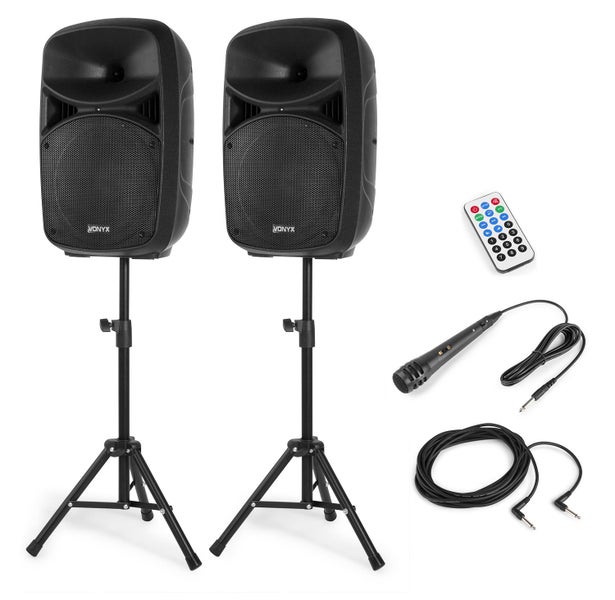 Plug & Play 600W 10 " Speaker Set with Stands Carousel 1