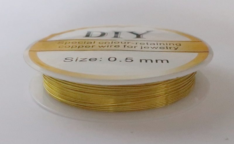 COPPER JEWELLERY WIRE 0.5 mm - COMBINED SHIPPING Carousel 1