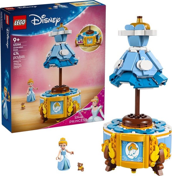 LEGO Disney 43266 Cinderellas Dress Carousel 1