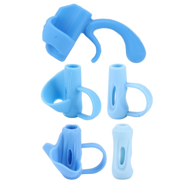 silicone pencil grips grip posture correction tools 5pcs Pencil Grips Silicone Carousel 1