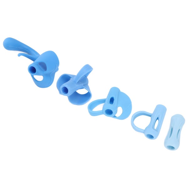 silicone pencil grips grip posture correction tools 5pcs Pencil Grips Silicone Carousel 2