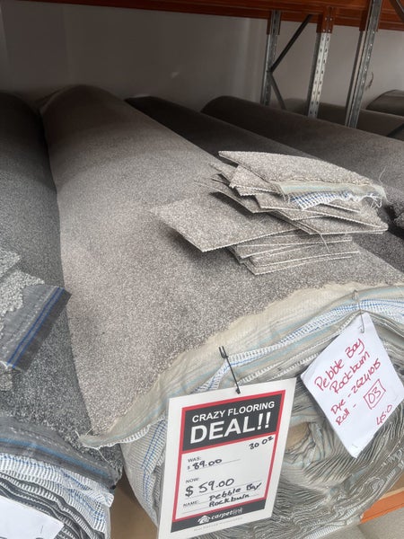 Pebble Bay Rock Burn Carpet 30 oz Solution Dyed CLEARANCE Carousel 1
