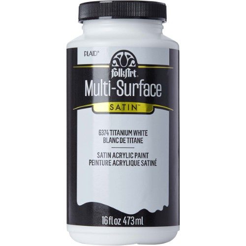 Folk Art Multi Surface 16oz Titanium White 6374 Carousel 1