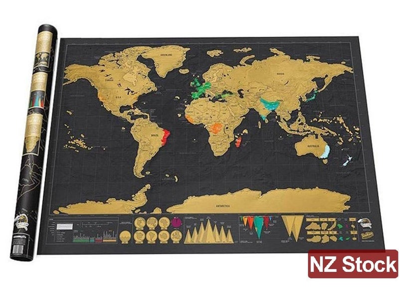 World Scratch Map (Auckland Stock) Carousel 1