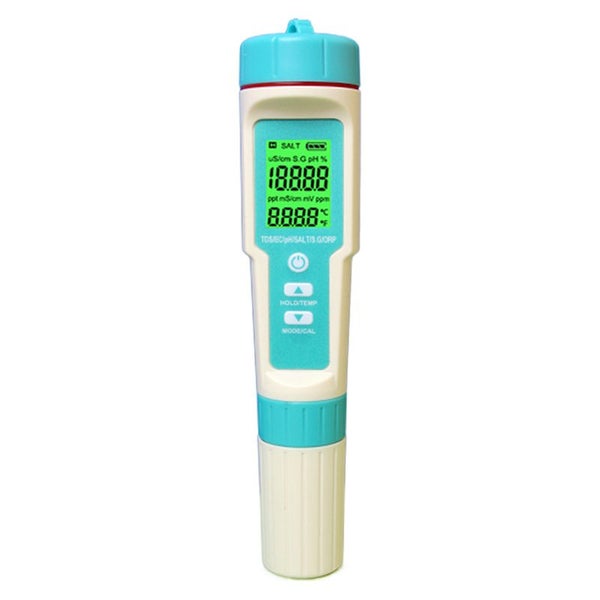 7 in 1 PH TDS EC ORP Salinity S. G Temp Meter Water Quality Monitor Tester Carousel 1
