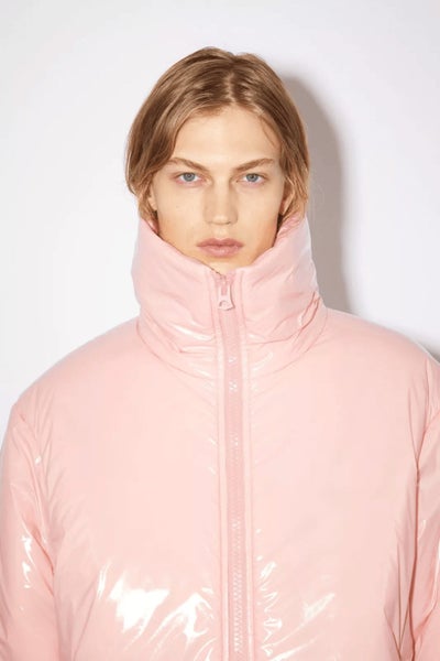 Acne Studios Pink Nylon Puffer Jacket