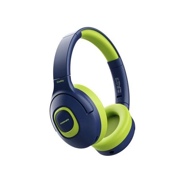 Promate Child-Safe Wireless Bluetooth Over-Ear Headphones - Emerald Carousel 1
