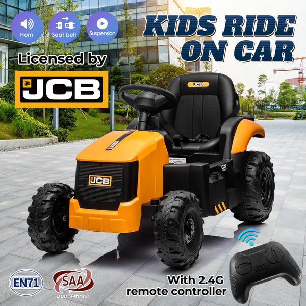 Kids RC Electric Car Toy Ride On Tractor Childrens Parental Remote Control 12V Carousel 1