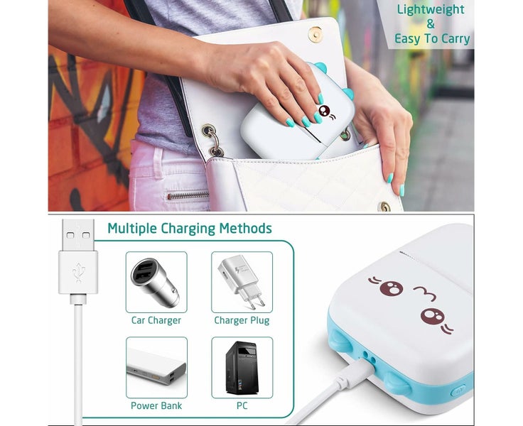 Mini Printer, Pocket Printer, Portable Bluetooth Thermal Printer, Mobile Ph Carousel 8