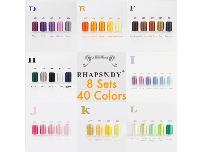 40W Polyester Embroidery Thread 500M Filament Threads High Strength Sheen For Carousel 1