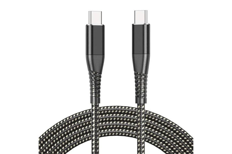 Brand new iKiwi Koru Type-C Cable (1m) Premium Nylon Braided : black color Carousel 1