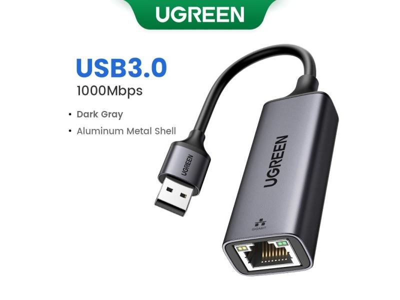 UGREEN USB3.0 1000Mbps USB Ethernet Adapter For Laptop More Carousel 1