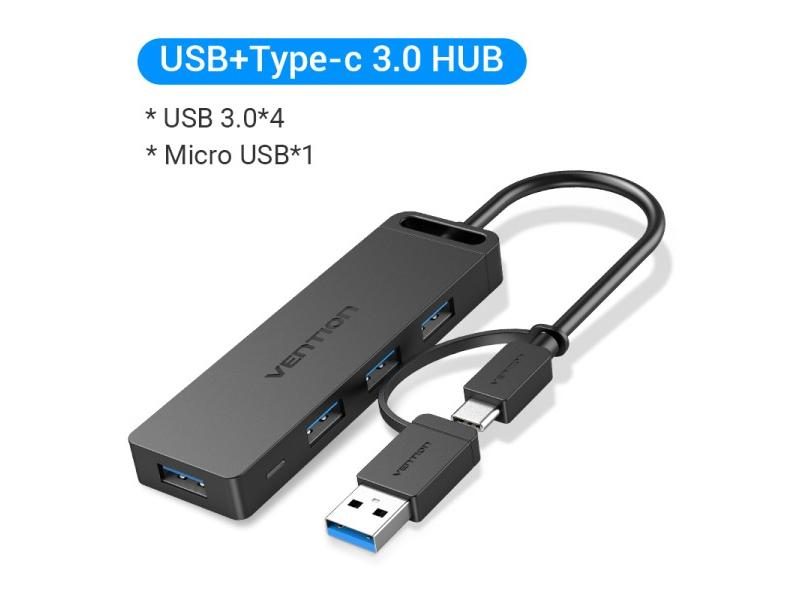 Vention USB C HUB 4 Ports For Lenovo Macbook Pro IPad Samsung PC USB 3.0 Carousel 1