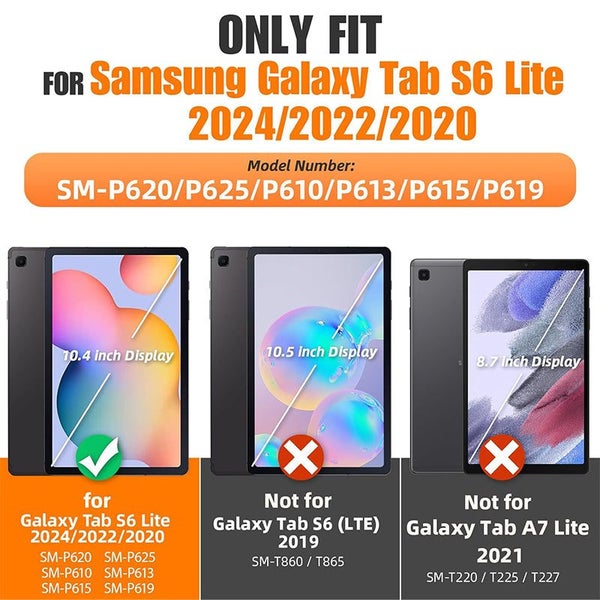 Samsung Galaxy Tab S6 Lite 10.4 inch 2024/2022 Drop-Proof Tablet Case-Camo Carousel 2