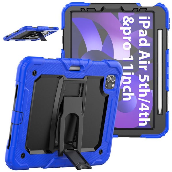 iPad Pro 11 inch (4th/3rd/2nd/1st Gen) Drop Protection Stand Case-Blue Carousel 1