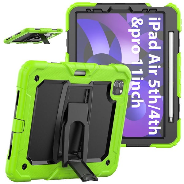 iPad Air 5th/4th Gen 10.9 inch Drop Protection Stand Case-Green Carousel 1