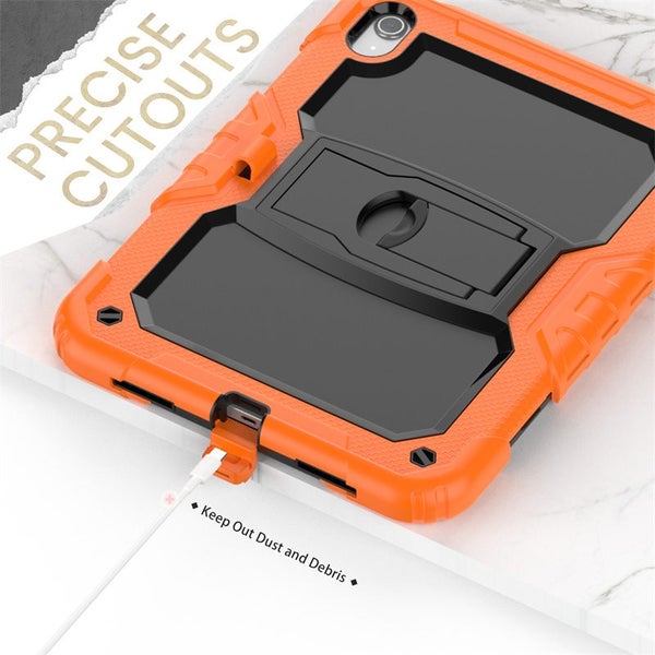 iPad A16 11th Gen 11 Inch 2025 Drop Protection Stand Case-Orange Carousel 6
