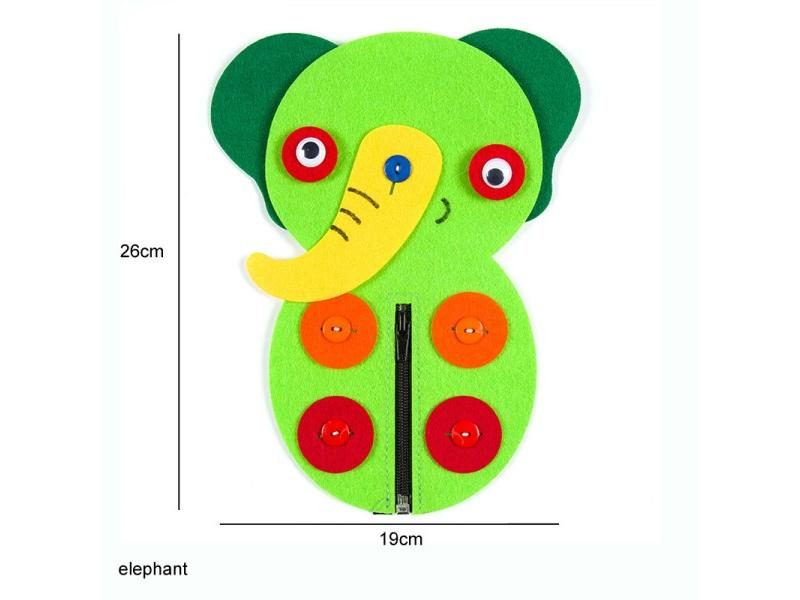 DIY Fabric Material Package 1 Set Kid Toy Forest Animal Theme Handmade Felt Carousel 1