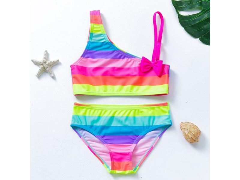 Girls Bikini Children Swimwear Kids 2 Piece Set Carousel 2