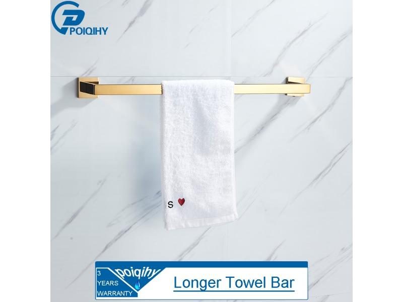 POIQIHY Gold Bathroom Accessory Set SUS304 Stainless Steel Carousel 1