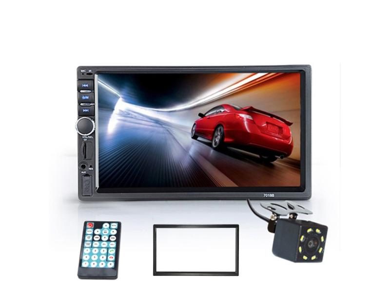 Hippcron Car Radio HD 7" Touch Screen Stereo Bluetooth 12V 2 Din FM ISO Power Carousel 1