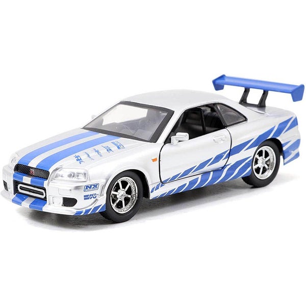 F&F 2002 Nissan GTR R34 Silver 1:32 Scale Hollywood Ride Carousel 1