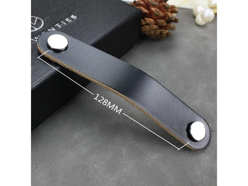 1/6/10PCS Dresser Leather Handles Wardrobe Cupboard Drawer Door Pulls And Carousel 1