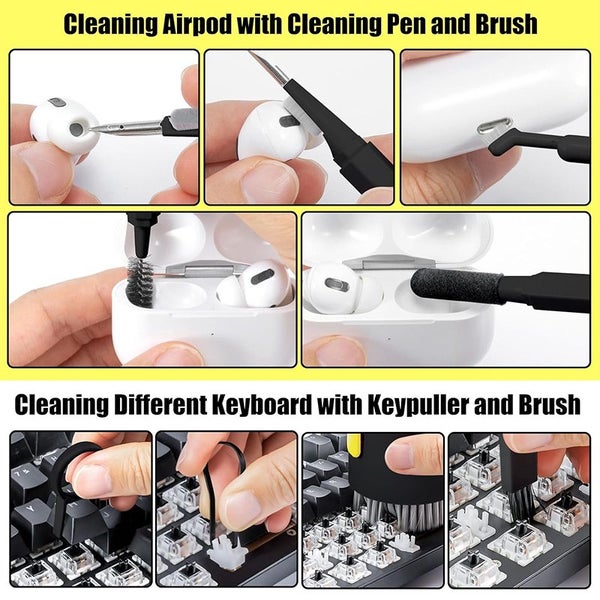 CLEANFOK 20-in-1 Laptop & Phone Screen Cleaner Kit - Black Carousel 2