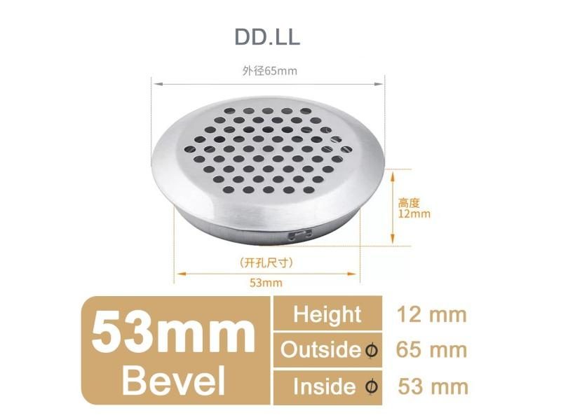 10PCS/Lot Stainless Steel Air Vent Grille Cover Black White Wardrobe Cabinet Carousel 1