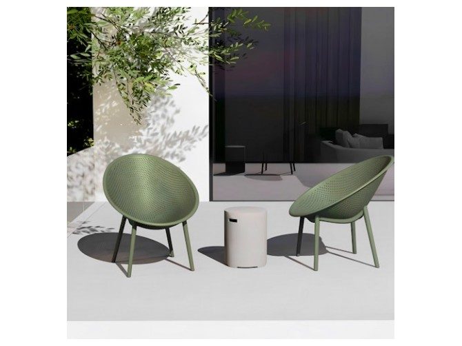 Dune Outdoor Lounging Chair Green - Pair Carousel 2