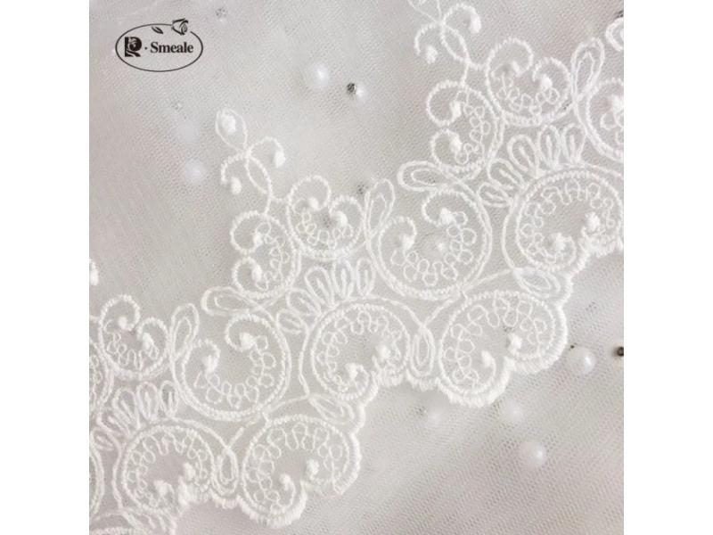 DIY Fabric Lace Black White Sweet Cordate Lace Trim DIY Craft Materials Carousel 1