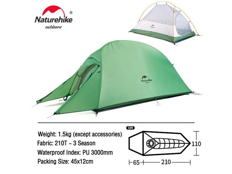 Naturehike Cloud Up 1 Person Tent Camping Tent Ultralight Hiking 1 Person Tent Carousel 1
