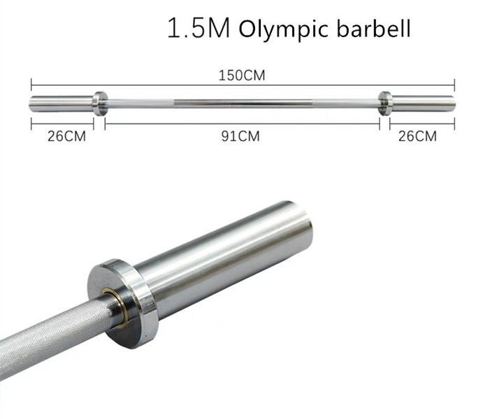 Barbell Olympic Barbell 5FT 13kg 300lb Barbells Carousel 1