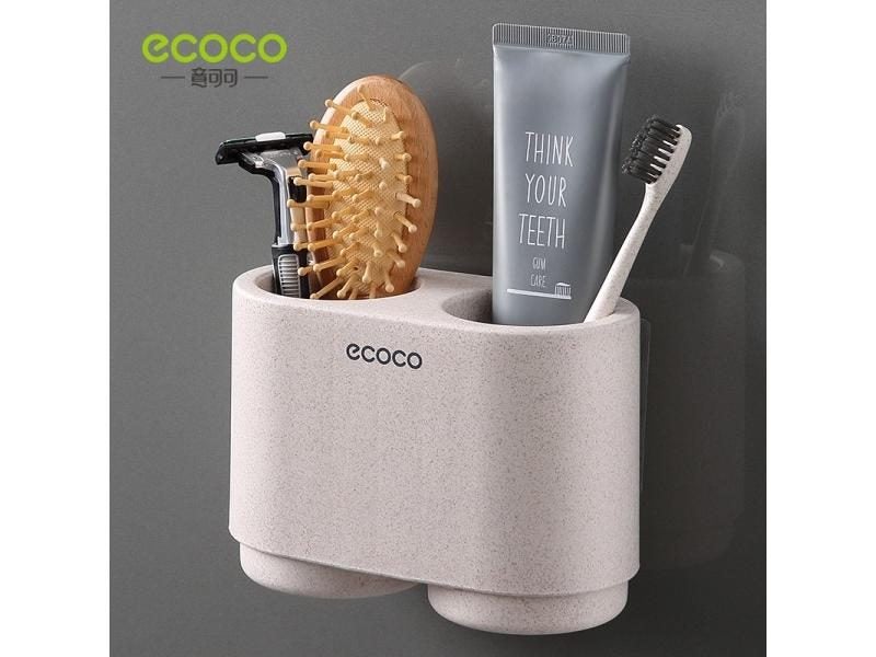 ECOCO Wall-mount Bathroom Accessories Set For Couples Carousel 1