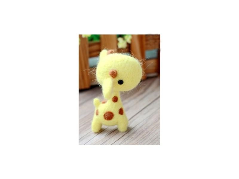 1 Set Wool For Felt DIY Package Needle Felting Shiba Inu Set Animals NO.3 Carousel 1