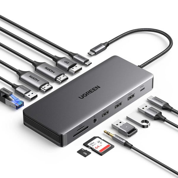 UGREEN Revodok Pro 313 USB-C 13 IN 1 Docking Station Triple Display With 100W Carousel 2