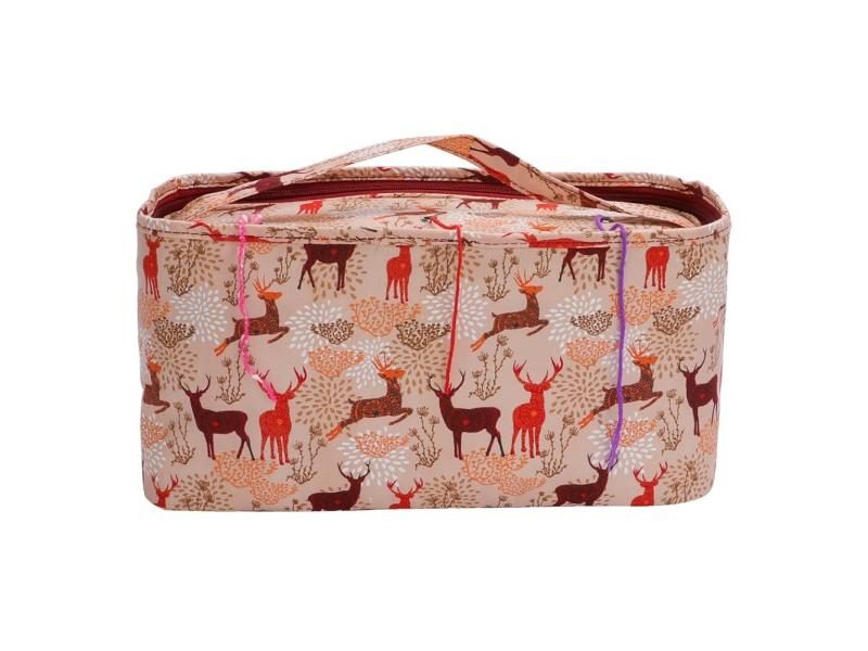 600D Oxford Cloth Yarn Storage Bag For Women's Crochet Knitting Tools Carousel 1