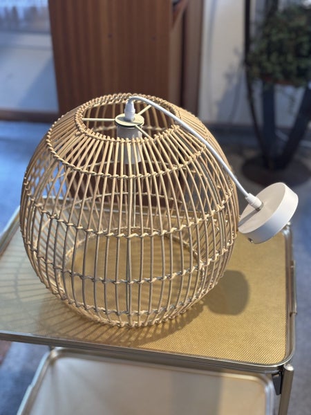 Cane Lampshade - Round Carousel 1
