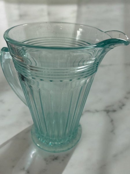 Vintage Art Deco Pale Turquoise Water / Lemonade Pitcher Carousel 1
