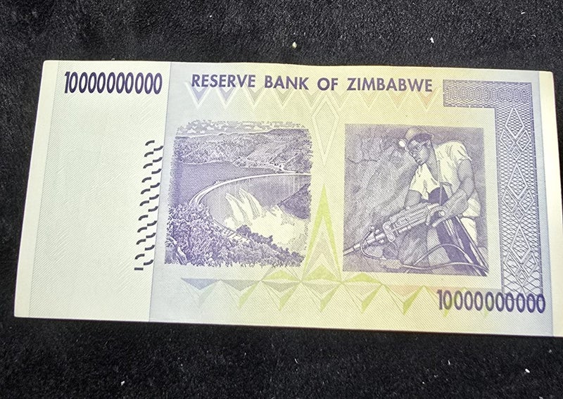 Zimbabwe 10 Billion Dollars Genuine Carousel 2