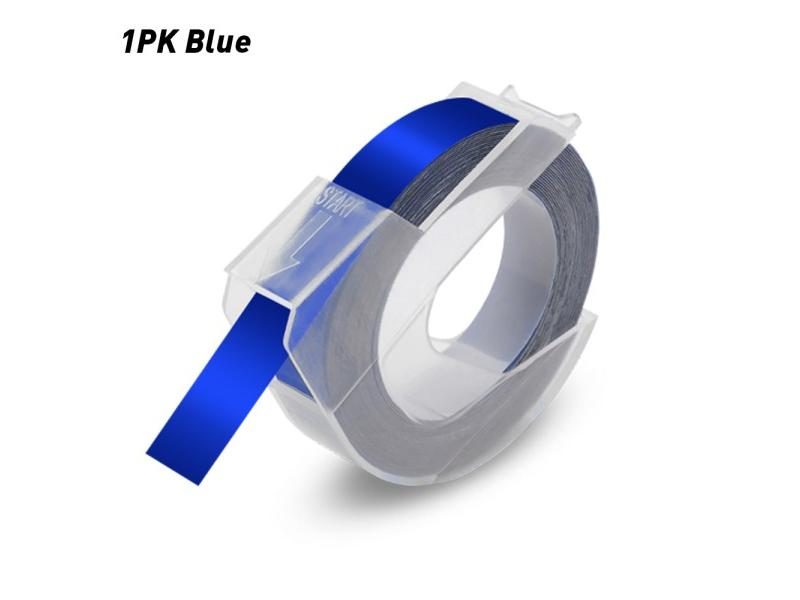 3D Embossing Label Tape Self Adhesive Sticker Plastic Tape 9mm Compatible Dymo Carousel 1