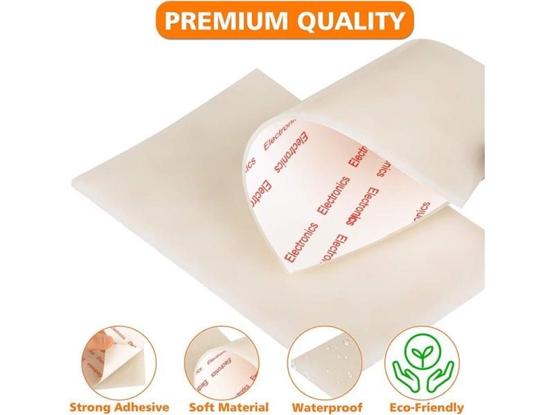 10cm*16cm*2mm Anti-slip Silicone Rubber Plastic Pads Self-adhesive For Carousel 1