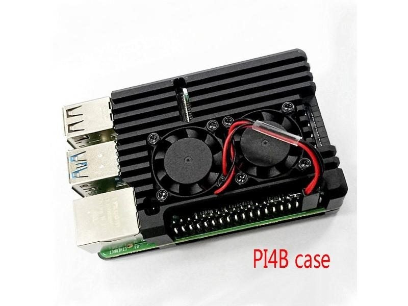 Raspberry Pi 4 3 Aluminum Case With Dual Fan Heat Sink Carousel 1