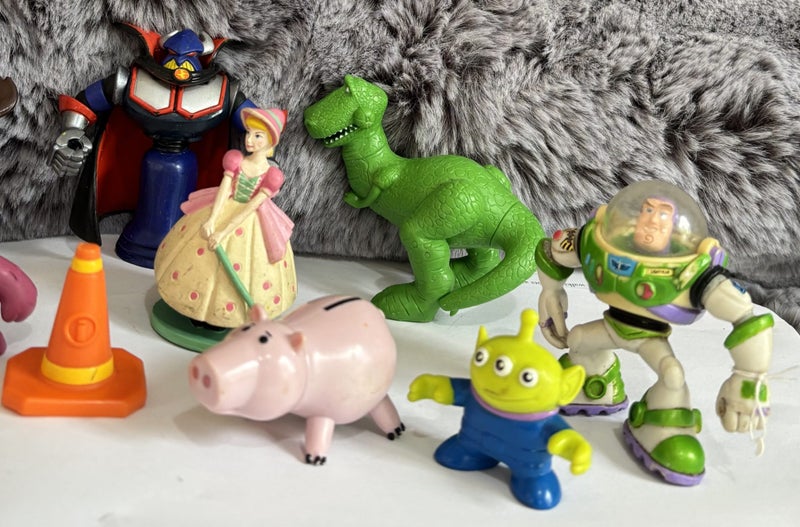 Disney Pixar Toy Story Vintage Mini PV C Figures x 11in Excel Cond 8cm Carousel 6