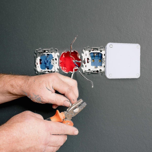 2 Pcs Trailer Junction Box Outlet Electrical Junction Box Abs Electrical Engine Carousel 3