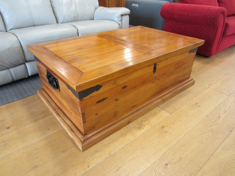 "Huge" Recycled Matai Blanket Chest/Coffee Table Carousel 1