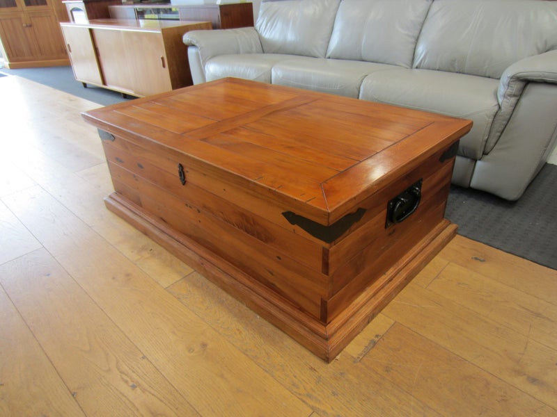 "Huge" Recycled Matai Blanket Chest/Coffee Table Carousel 2