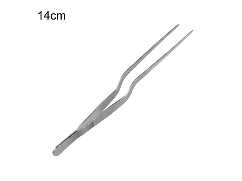 1PC Plating Tweezer BBQ Clip Barbecue Tongs Serving Presentation Stainless Carousel 1